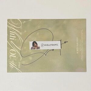 TWICE Mina With You-th signed postcard